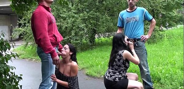  Public group orgy with a pregnant woman, right in the middle of a street despite all the people walking down the street and watching them fucking. right in the middle of a street despite all the people walking down the street and watching them fucking.